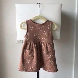 Zara kids pink dress with polka dots